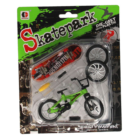 Bicicletta da stuntman con accessori