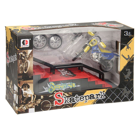 Skateboard da dito con pista acrobatica