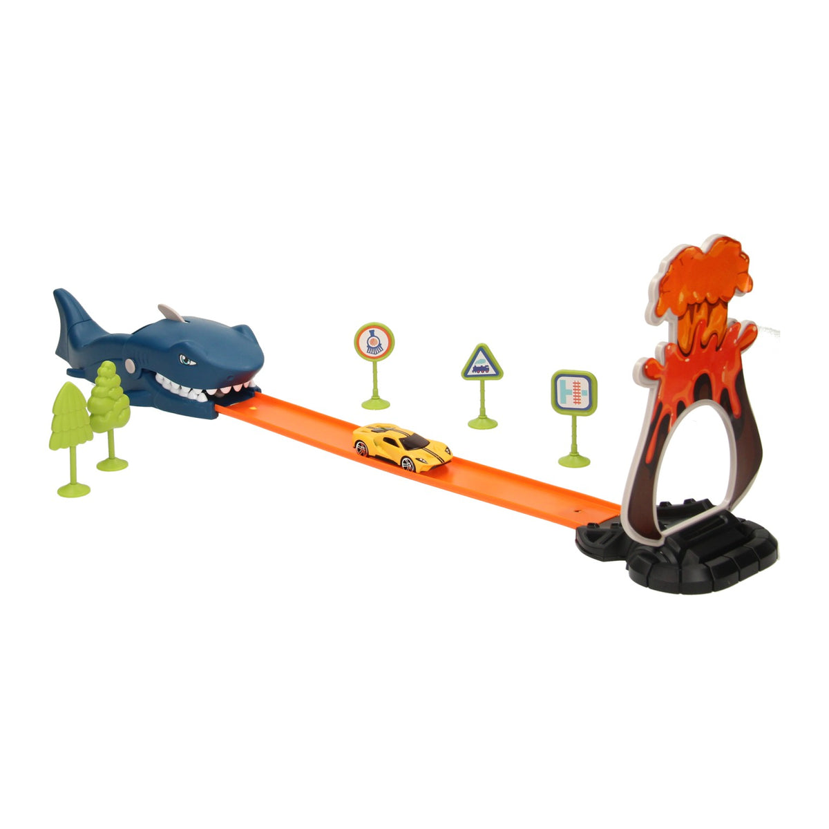 Set di piste di lancio per auto Shark