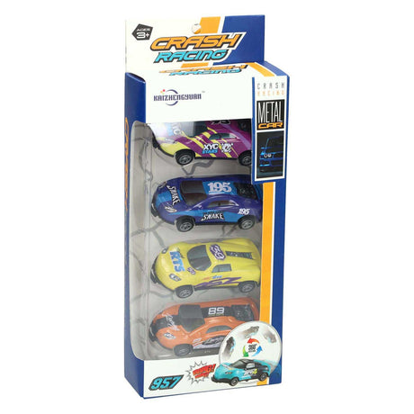 Set tiri indietro per auto da corsa - 4 pezzi.