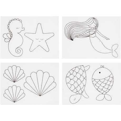 Azienda Creativ https: www.cchobby.nl fogli-foglio-restringente-con-motivi-sirena-foglio-10-5x14-5-cm-spessore-0-3-mm-opaco-trasparente-4-fogli-1-scatola