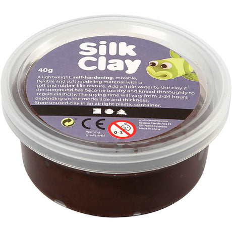 Argilla di seta https: www.cchobby.nl Silk-clayr-brown-40-gr-1-doosje