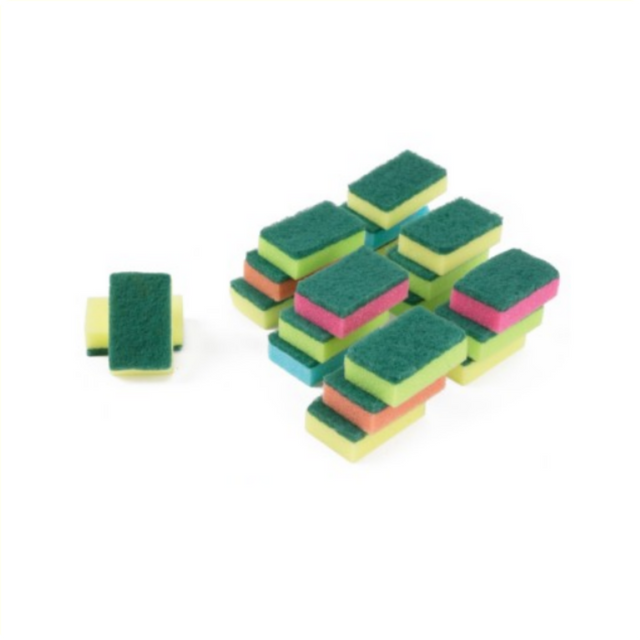 Spugna abrasiva colori assortiti, 20 pezzi