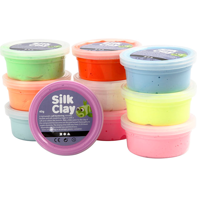 Silk clay https: www.cchobby.nl Silk-clayr-basic-2-diverse-colors-10x40-gr-1-doos