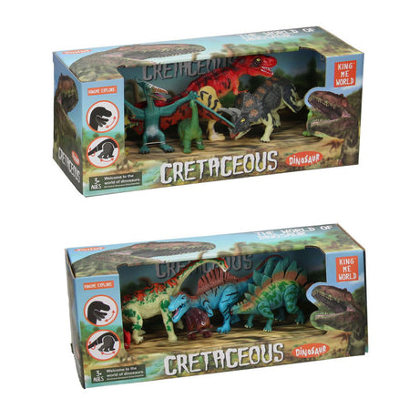 Set da gioco dinosauro di lusso, 6 pezzi.