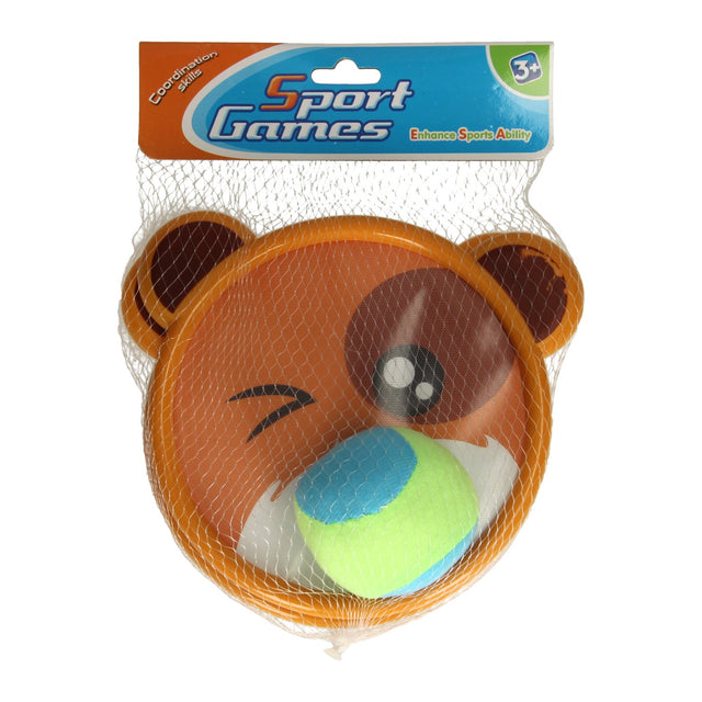 Prendi e lancia il gioco dell'orso in velcro