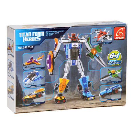Lobbes bouwset titan heroes - space oranje - 49dlg.
