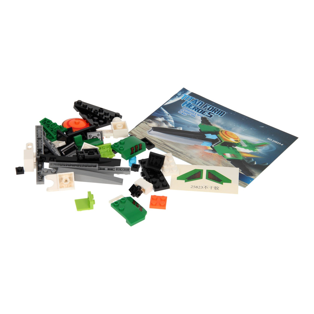 Set da costruzione Titan Heroes - verde spaziale, 51 pz.
