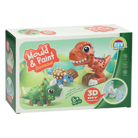 Giocattoli Lobbes, ad esempio il set artigianale Lobbes dinosauro per fusione e pittura 3D per bambini.