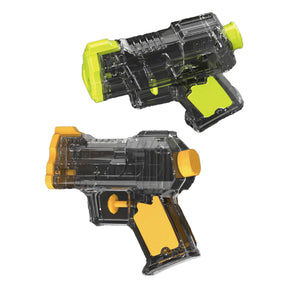 Pistola ad acqua nera trasparente