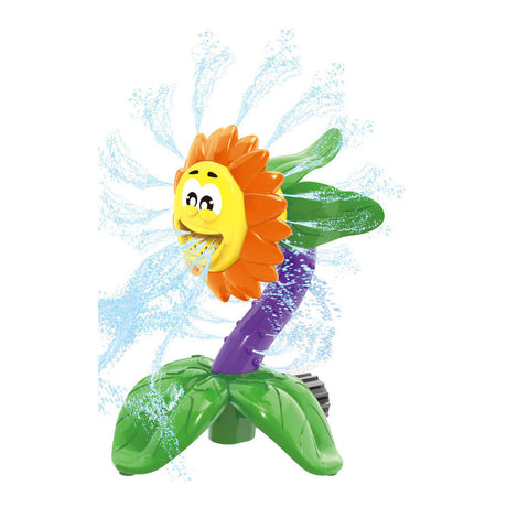 Girasole con irrigatore d'acqua