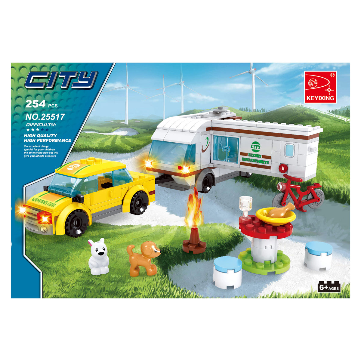 Set da costruzione set da campeggio - 254 pezzi.