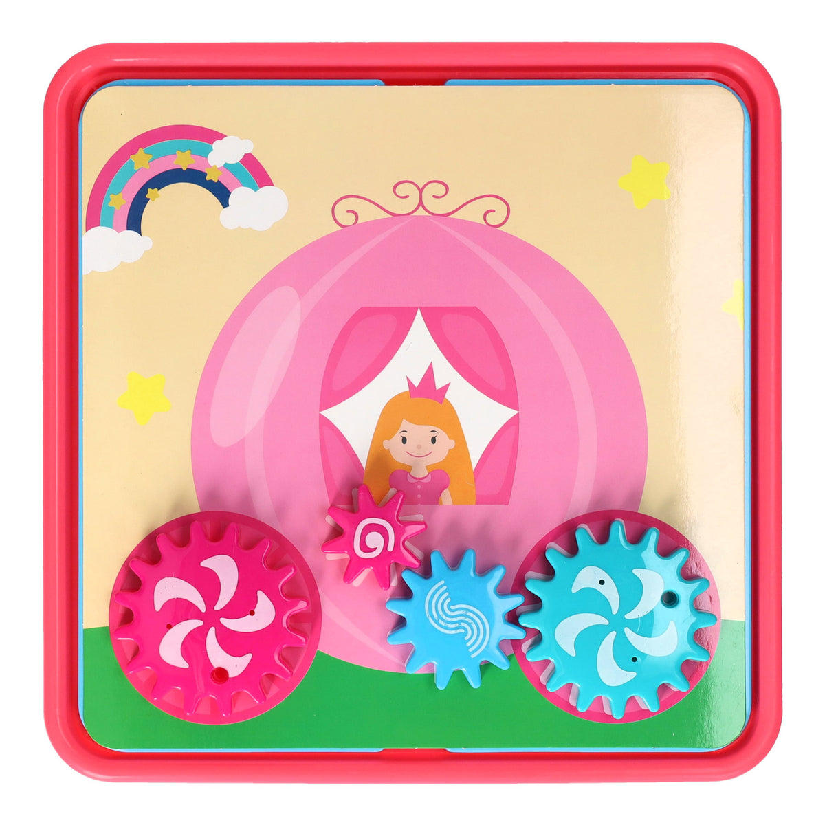Lobbes Toys BV Gear Set Giocattoli Educativi Rosa 20 Pezzi Colorati Creativi.