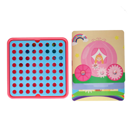 Lobbes Toys BV Gear Set Giocattoli Educativi Rosa 20 Pezzi Colorati Creativi.