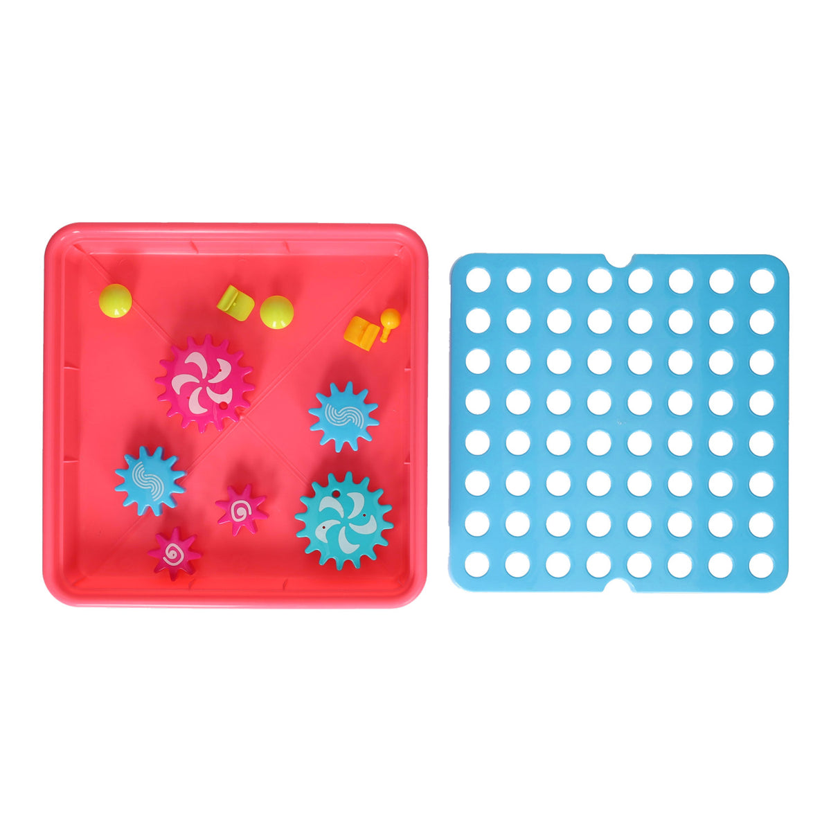Lobbes Toys BV Gear Set Giocattoli Educativi Rosa 20 Pezzi Colorati Creativi.