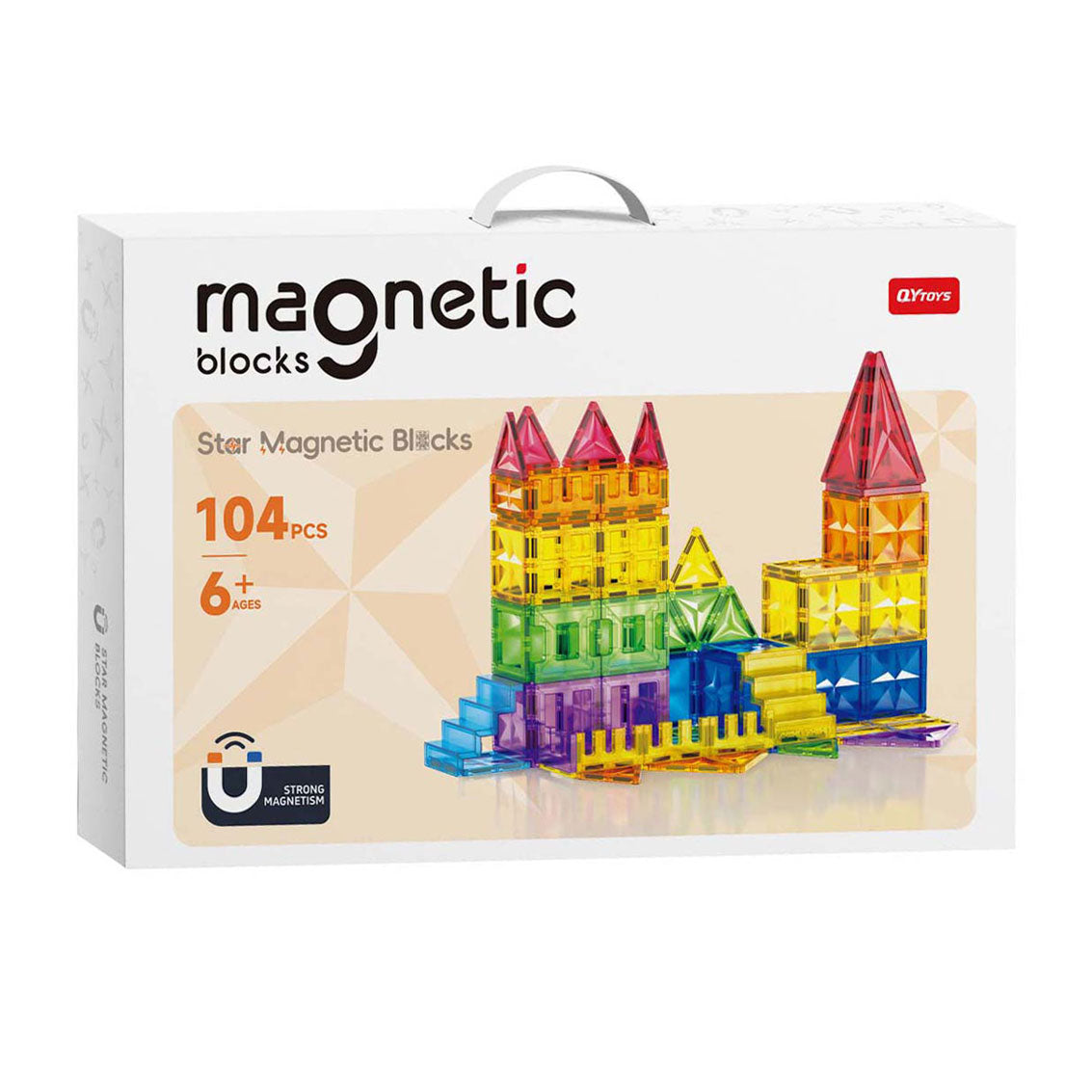 Set di costruzioni magnetiche - 104 pezzi.
