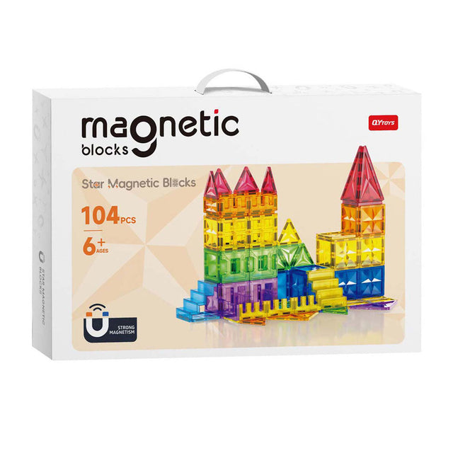 Set di costruzioni magnetiche - 104 pezzi.