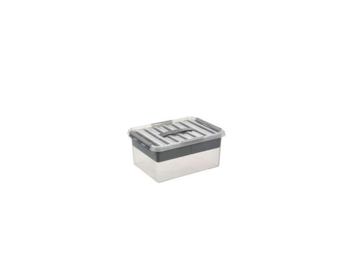 Contenitore Sunware q-line 15l con inserto - 40x30x18 cm - trasparente