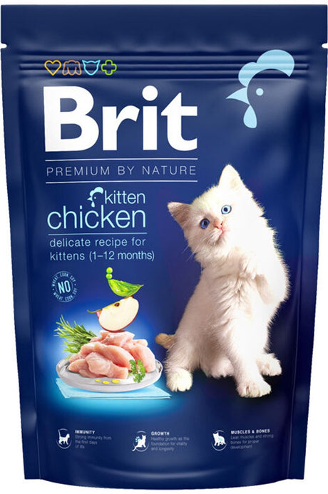 Brit premium by nature gattino - pollo - 8 kg
