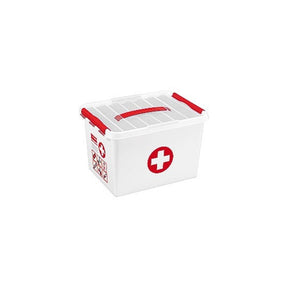 Cassetta pronto soccorso Sunware q-line 22 litri bianco rosso 40x30x26cm