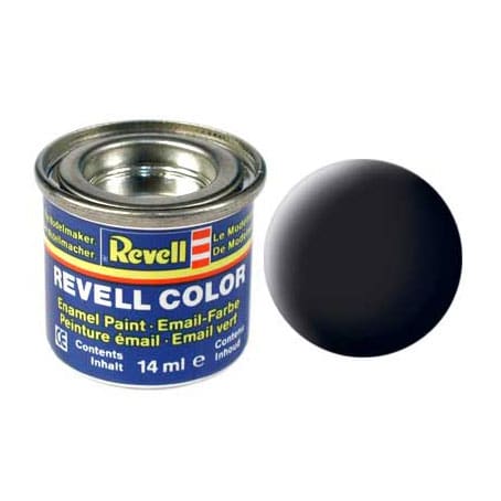 Vernice Revell per modellismo numero 8 nero opaco