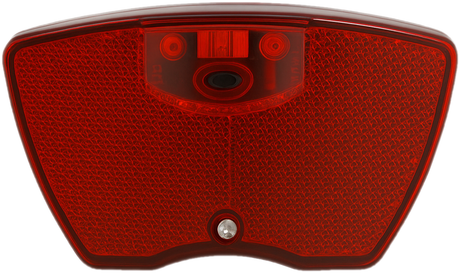 Luce posteriore City con portabordi - 3 LED -80 mm - batterie incluse (sulla scheda)
