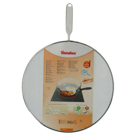 Copertura antispruzzo Metaltex alluminio 33 cm