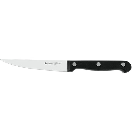 Coltello da bistecca professionale Metaltex 21 cm in acciaio inox nero
