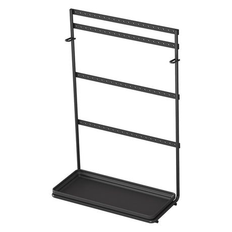 Portagioie Metaltex 22x11x36 cm metallo nero opaco