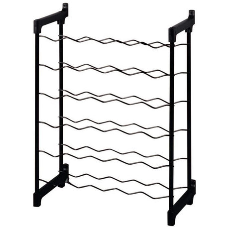 Portabottiglie chianti Tomado-metaltex per 30 bottiglie 68x50x26 cm nero