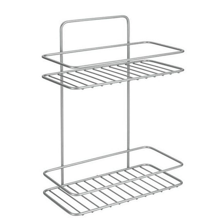 Tomado-metaltex tomado metaltex reflex scaffale da bagno 2 livelli grigio argento