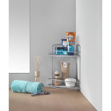 Cremagliera angolare Metaltex Onda 22x22x35cm 2 strati