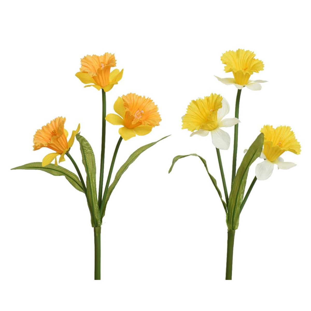 Decoris fiore artificiale narciso h60cm giallo 2 assortiti