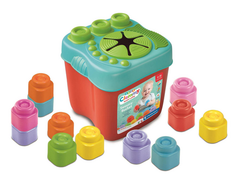 Clementoni baby clemmy - secchiello sensoriale con mattoncini