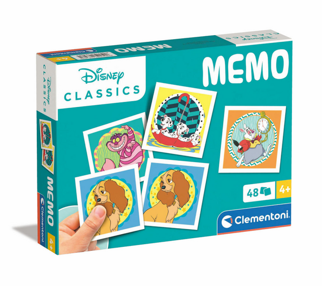 Clementoni - memory per bambini - classici disney - 48 carte - gioco memory - giocattoli educativi - da 4 anni