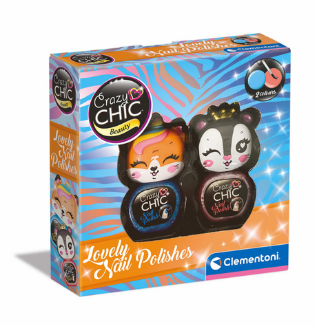 Clementoni Crazy Chic Nail Blop Blue Red, 2st.