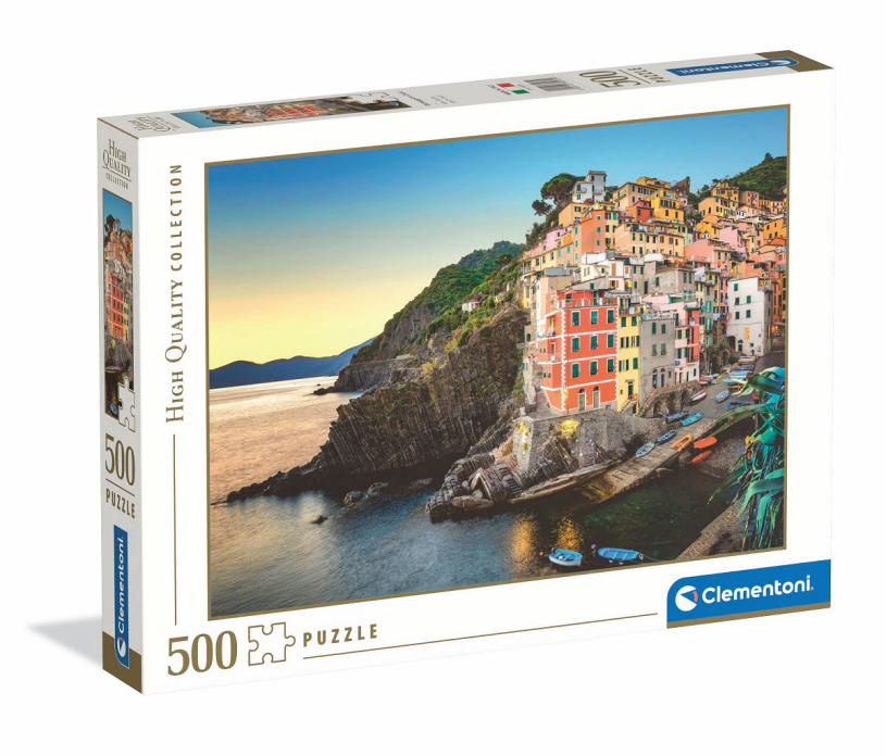 Puzzle Clementoni costa di riomaggiore, 500 pz.