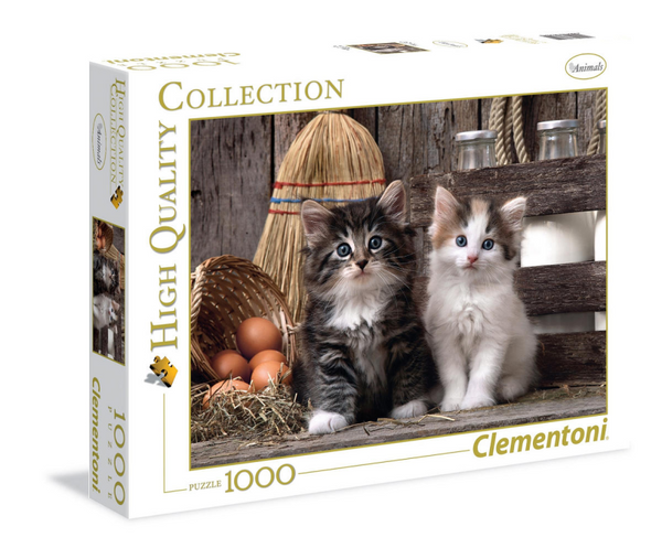 Puzzle Clementoni di alta qualità da 1000 pezzi adorabili gattini