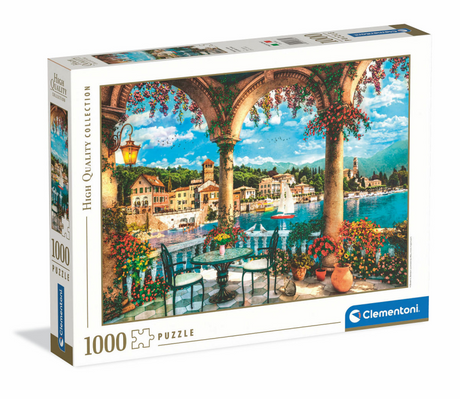 Puzzle Clementoni opere d'arte veduta del Lago di Como, 1000pz.