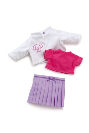 Abbigliamento Trudi 36 cm. set gonna viola