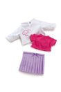 Abbigliamento Trudi 36 cm. set gonna viola