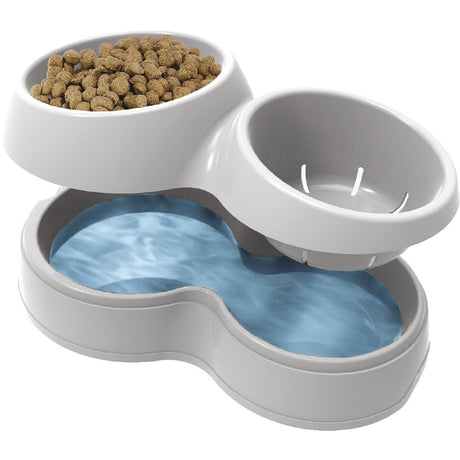 Ciotola per alimenti per animali Bama con serbatoio acqua 44x27x12 cm diverse versioni