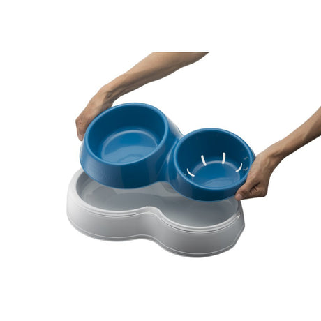 Ciotola per alimenti per animali Bama con serbatoio acqua 44x27x12 cm diverse versioni