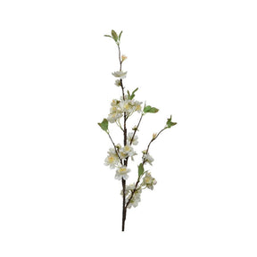 Decoris fiore artificiale su stelo in poliestere 15x4x106 cm bianco