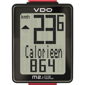 VDO Cycling Computer M2.1 WL Analog Black 10 Funzioni