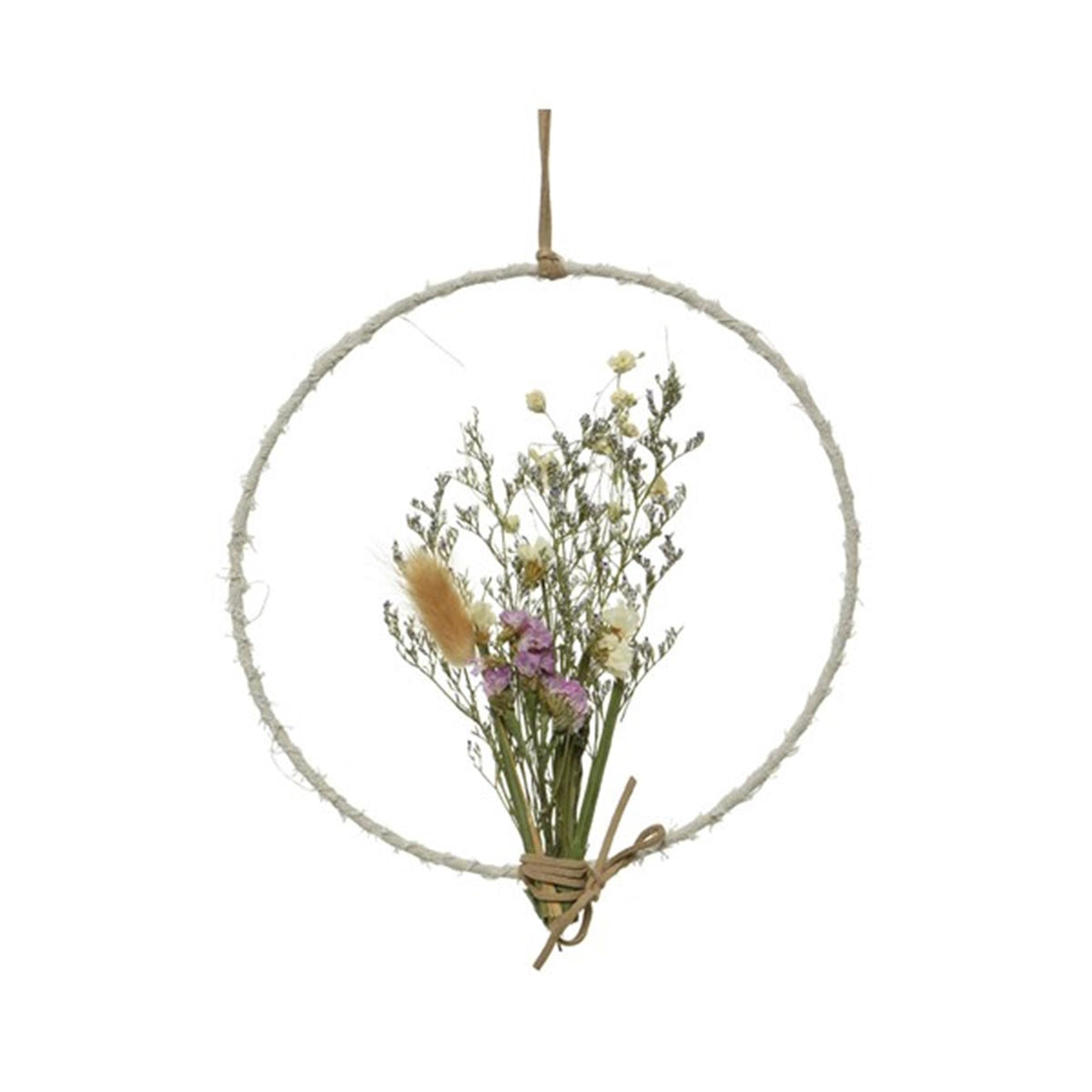 Decoro pendente fiori secchi