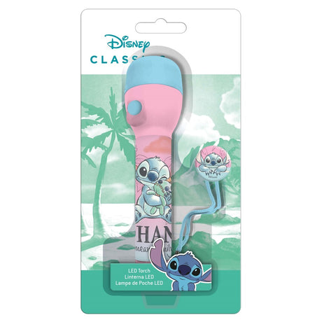 Torcia Disney Stitch 16 cm blu rosa