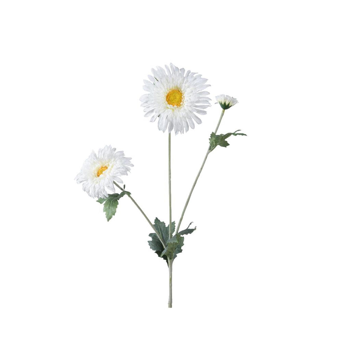 Decoris fiore artificiale margherita3 fiori 5x5x68cm bianco