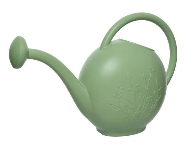 Annaffiatoio in plastica Decoris con stampa di fiori l52-l21-h38cm 9 litri verde chiaro