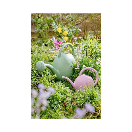 Annaffiatoio in plastica Decoris con stampa di fiori l52-l21-h38cm 9 litri verde chiaro